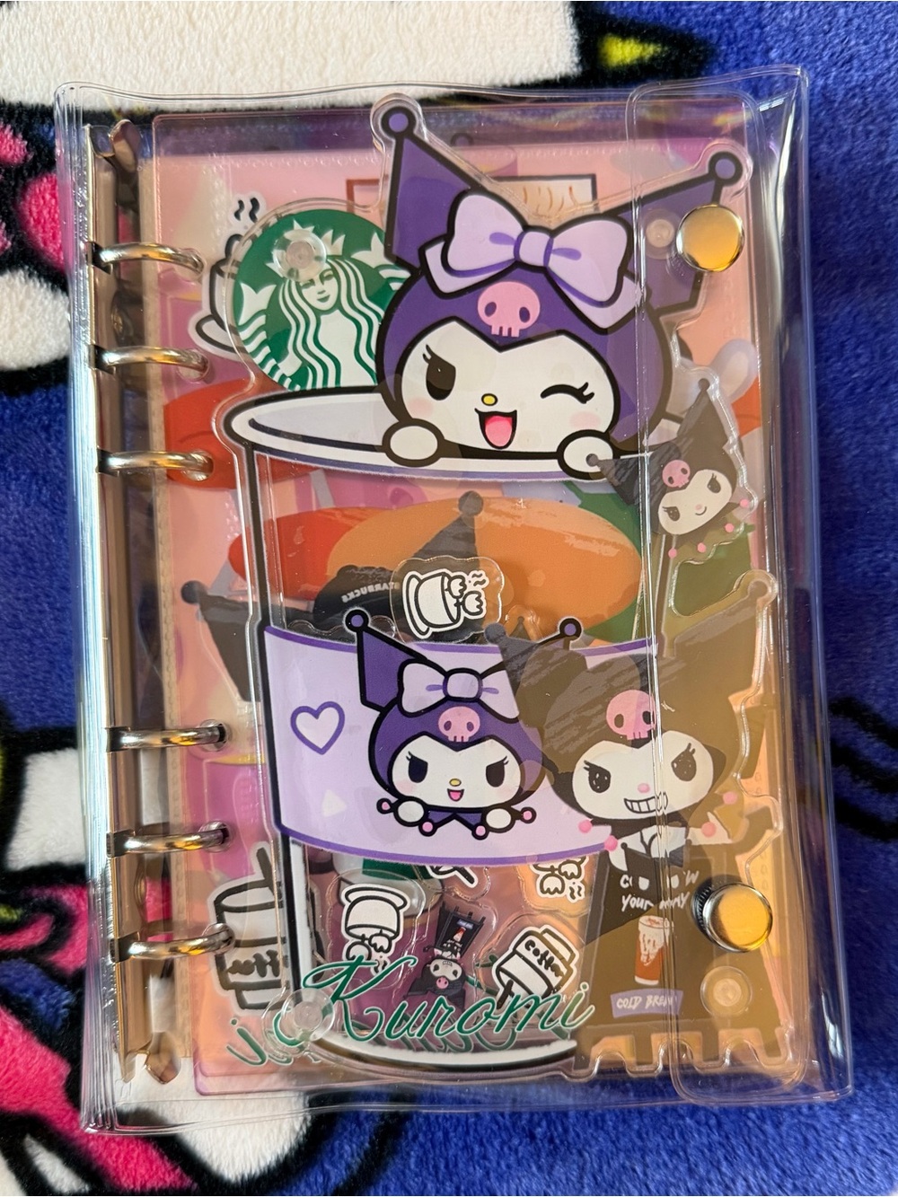 Starbucks x Sanrio Kuromi Kuku A5 Size Refillable Shakee Notebook Binder